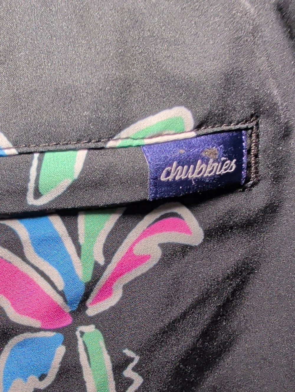 Chubbies Havana Nights Stretch Swim Trunks Black 5.5